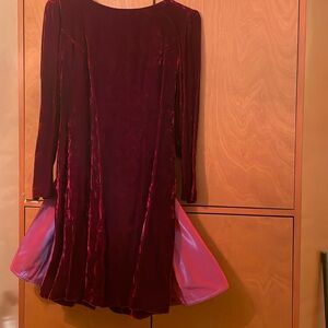 Guy Laroche dress! Made in France. Vintage, velvet and satin bow! Holiday dress